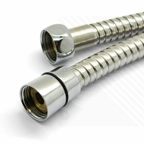 Flexible Stainless Steel Replacement Chrome Bathroom Shower Hose 2m 1