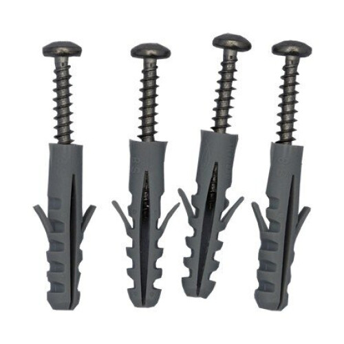Plastica 4 x SS Screw and Wall Plug for ABS Bracket