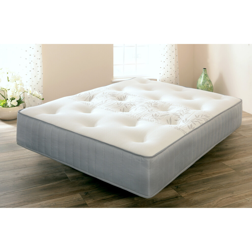 (3ft Single) Natural Bamboo Pocket Memory Mattress