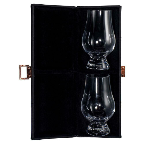 GLENCAIRN Whiskeyglas, Set van 2 in Reisdoos 2