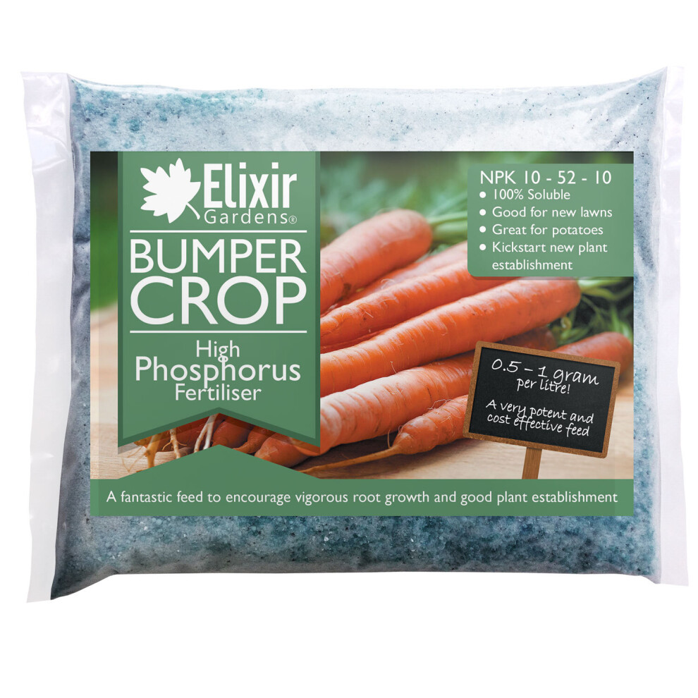 Elixir Garden Supplies (Bag, 10Kg) Elixir Gardens | Bumper Crop | High Phosphorus Fertiliser - Root And Early Season | 700G - 20Kg | Bag Or Tub
