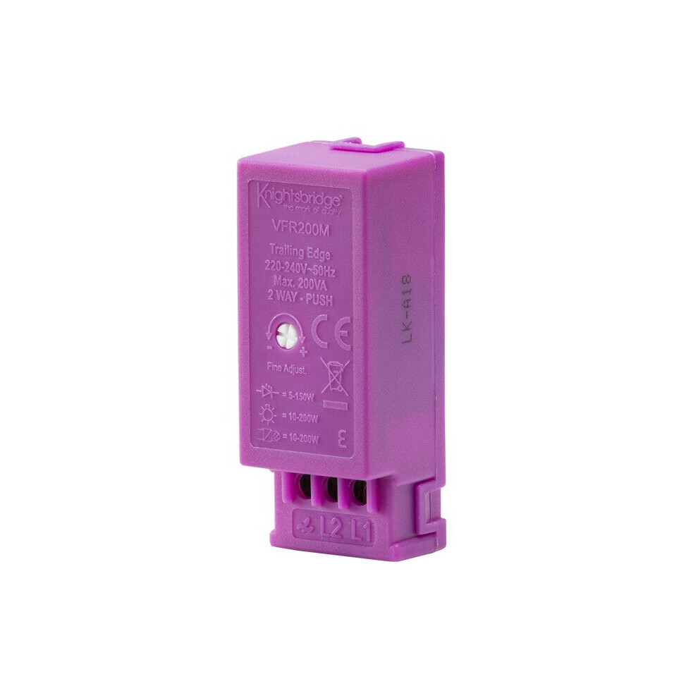 Knightsbridge 10-200W (5-150W Led) Trailing Edge Led Dimmer Module 5055832978688