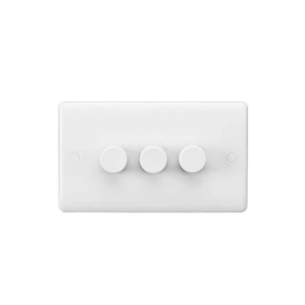 Knightsbridge Curved Edge 3G 40-400W Dimmer 5055832973225