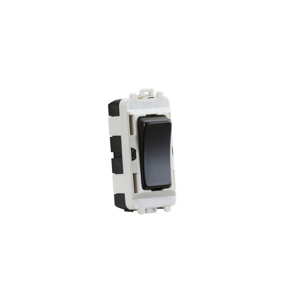 Knightsbridge 20Ax Dp Grid Module - Matt Black 5056270801095