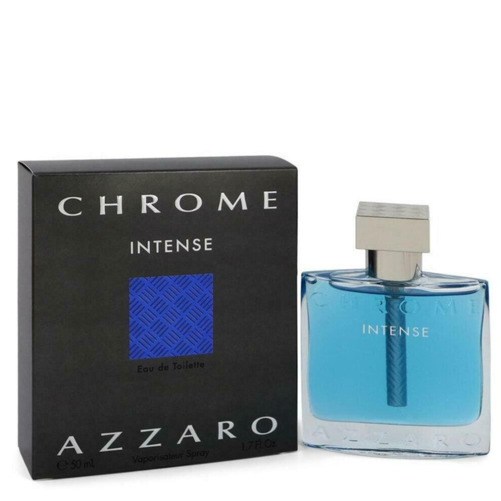 Chrome Intense Cologne By Azzaro Eau De Toilette Spray FOR MEN 1.7 oz