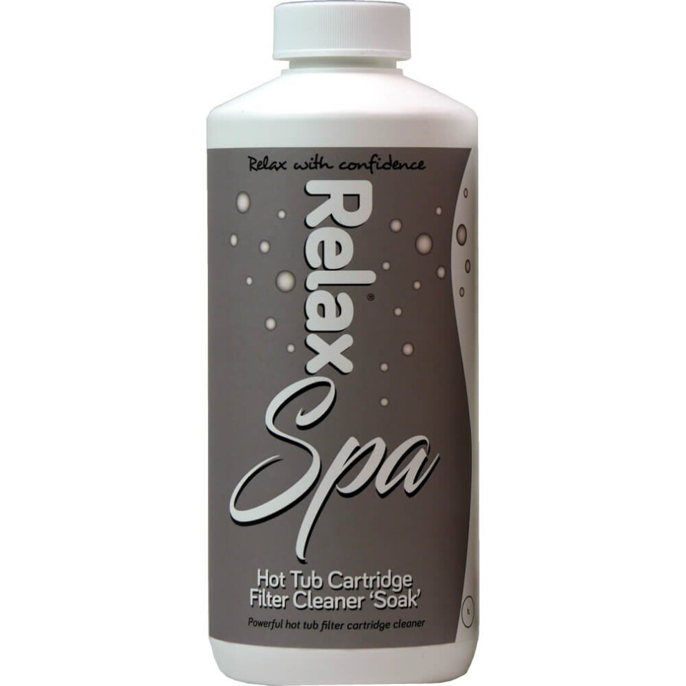 Plastica 6 x 1L Relax Spa Cartridge Filter Cleaner (Soak)