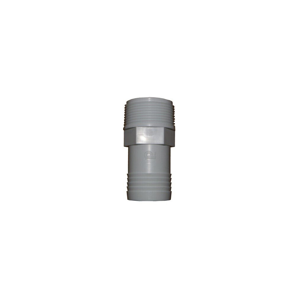 Plastica 1.5In Hosetail Threaded 65Mm Length White Pack Of 10 5055672100362