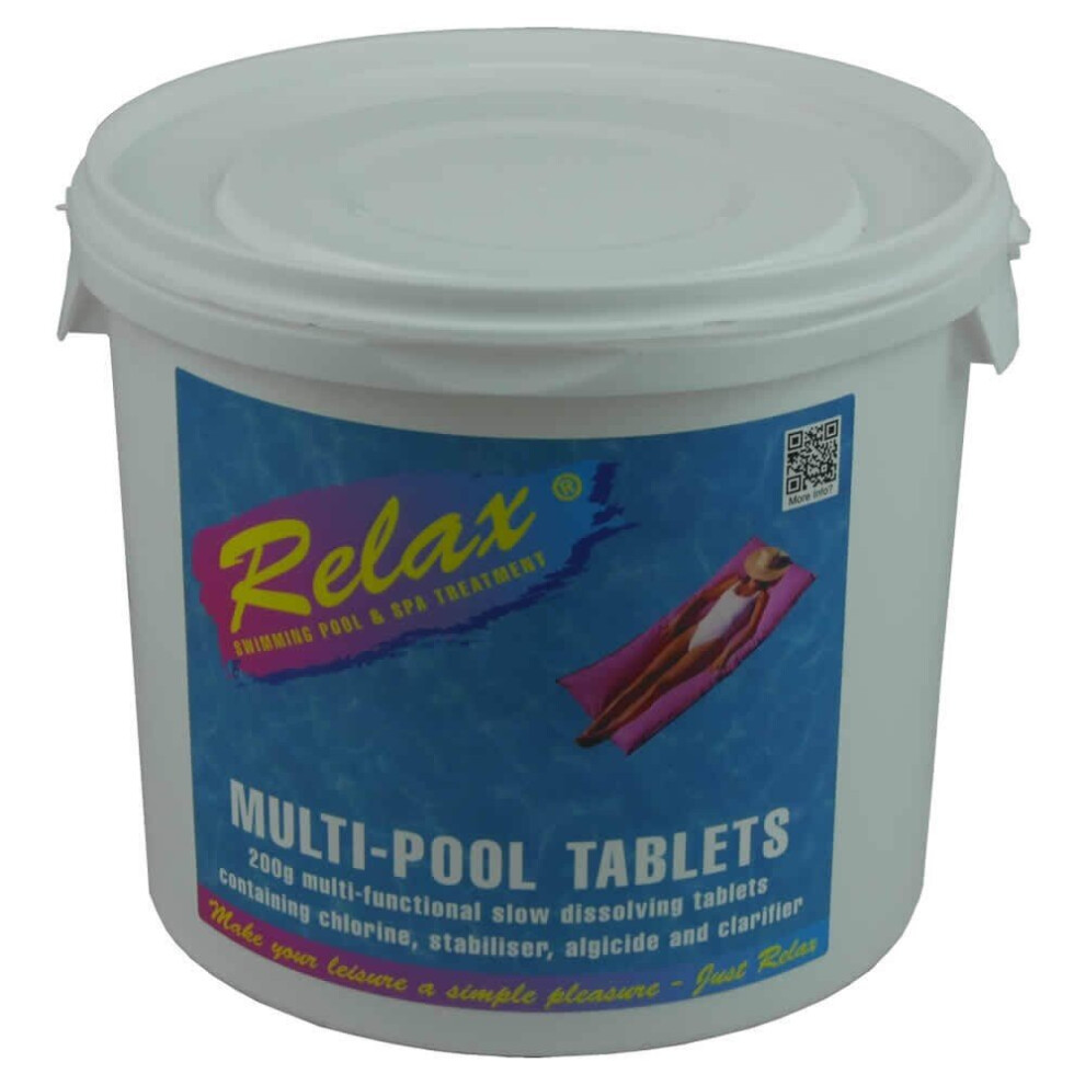 Plastica 4 x 5kg Relax 200g Multi-Pool Tabs