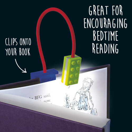 Blocky Book Light Lamp For Reading Bedtime Blue 1