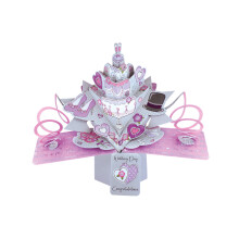 Wedding Day Pop-Up Greeting Card Original Second Nature 3D Pop Up Cards