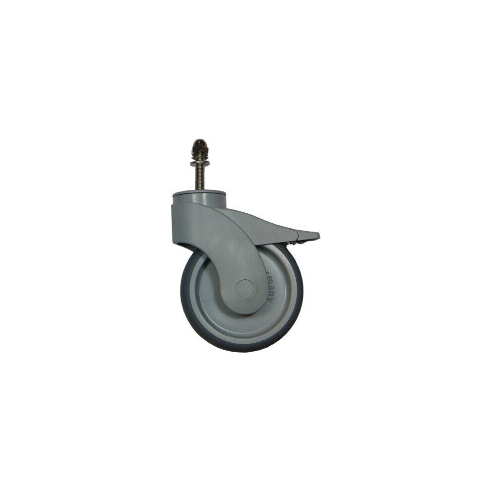 Plastica 5In Braked Castor For Mobile And Piggyback Reel 5060228656828