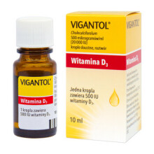 Vigantol 20,000IU, vitamin D3 oral drops, solution, 10 ml