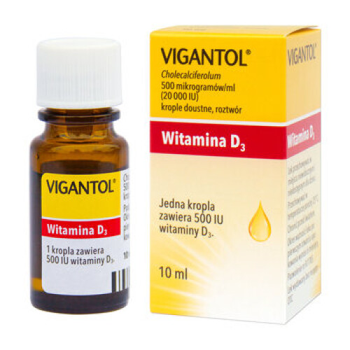 Vigantol 20,000IU, vitamin D3 oral drops, solution, 10 ml
