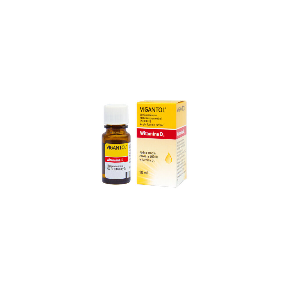 P&G Health & Beauty Vigantol 20,000Iu, Vitamin D3 Oral Drops, Solution, 10 Ml