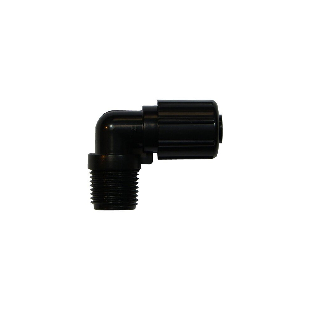 Plastica Rainbow 0.5In Npt Tube 90 Deg Elbow 5060228649820