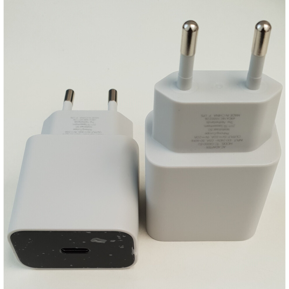 Official Google 2 Pin 18W Fast Power Adapter Charger USB-C (TC G1000-EU)
