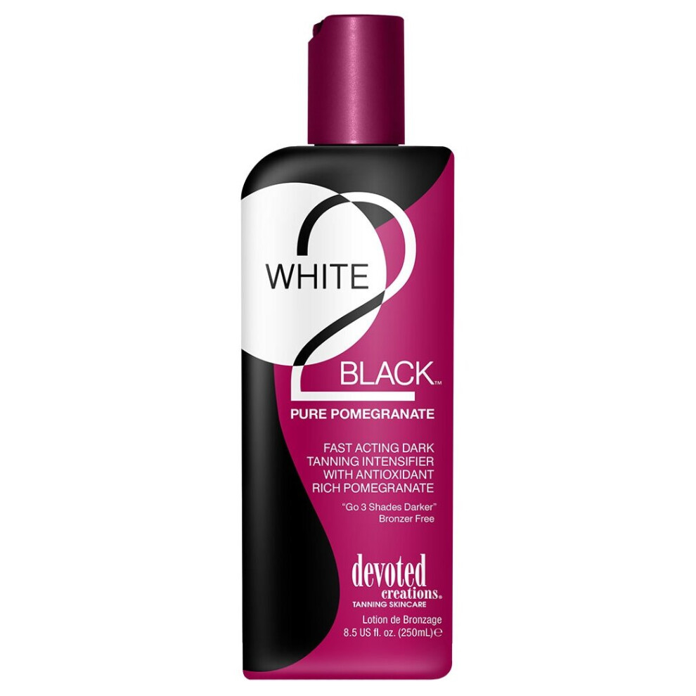 Devoted Creations White 2 Black Pure Pomegranate Fast Acting Tanning Lotion 250ml