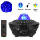 Ranpo (Black with Stripe) LED Starry Sky Projector Night Light Bluetooth Music Speaker Remote Galaxy Lamp 1