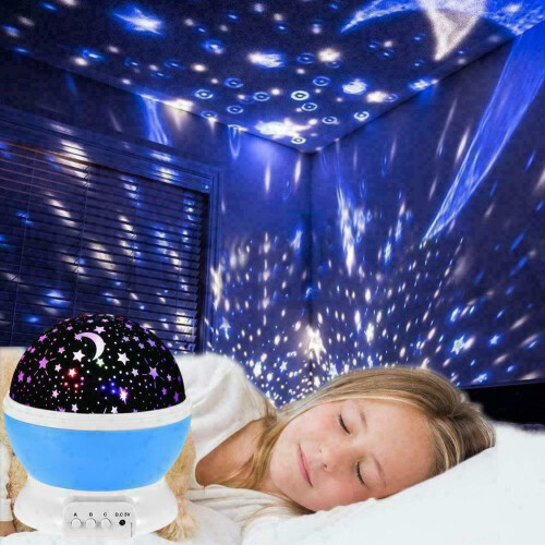 Ranpo (Star Moon Projector) LED Starry Sky Projector Night Light Bluetooth Music Speaker Remote Galaxy Lamp
