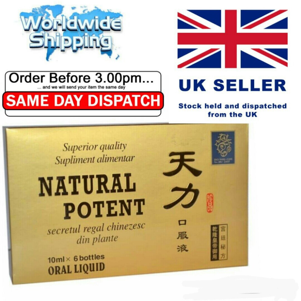 Natural potent Long Erection 6 x 10ml Improve sexual performance