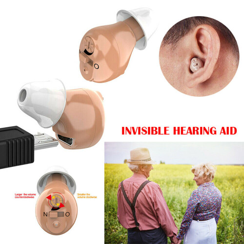 Mini USB Rechargeable Digital Hearing Aid Ear Invisible Sound Amplifier Enhancer 2