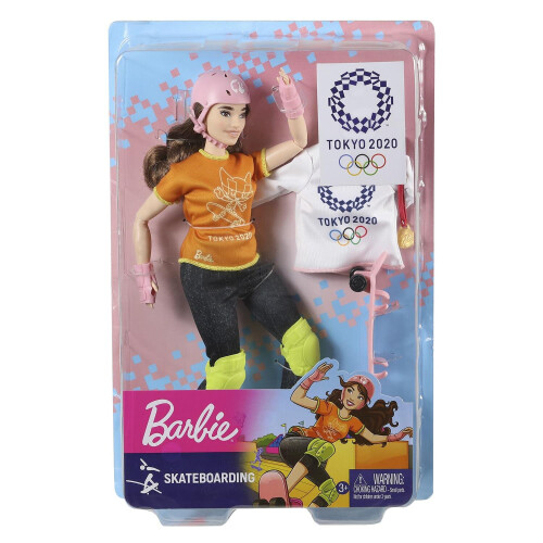 Barbie Barbie® Tokyo Olympics Skateboarding Doll with Accessories 1