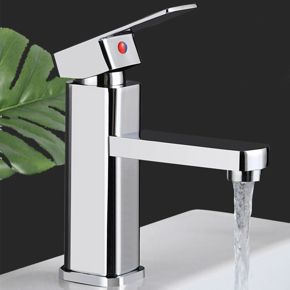 Waterfall Basin Sink Tap Mono Mixer Bathroom Bath Filler Chrome Single Lever