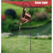 Solar Led Warm String Lights Star Shower Garden Art Light Decoration Watering Can Shape Copper Wire Fairy Light Outdoors Sculptures Statues for Yard
