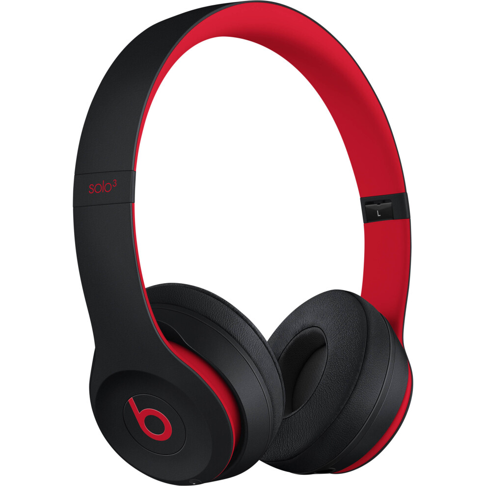Beats Solo3 Wireless On-Ear Headphones – Black & Red