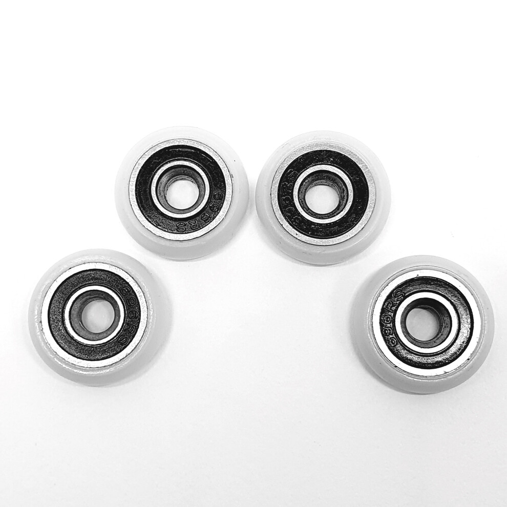4 X Shower Door Rollers/Runners/ Wheels Replacement Parts 27Mm Wheel Diameter K040i 5060363614189