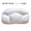 (Grey, Without Case) Super Soft Memory Foam Pillow Egg Butterfly Shape Baby Nursing Cushion 7