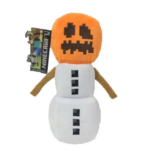 (Snow Golem) 7.8in Minecraft Plush Toys Snow Golem Wolf Stuffed