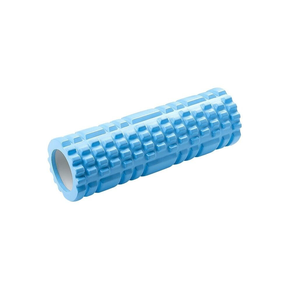 (Blue) Pilates Yoga Foam Roller for Back Massage Exercises Physical Therapy Home Gym