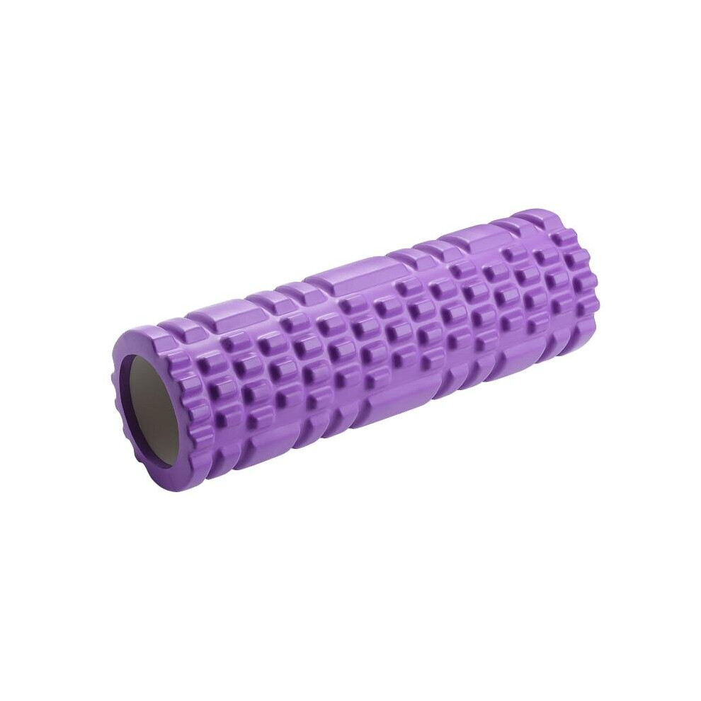 (White) Pilates Yoga Foam Roller for Back Massage Exercises Physical Therapy Home Gym