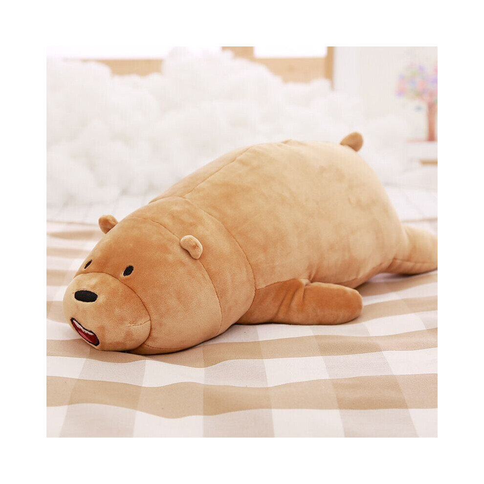 (Grizzly, 80cm) We Bare Bears Pillow Panda Soft Stuffed Plush Toy