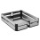Living And Home (400MM WIDTH & Panel Basket) 6 Tiers Kitchen Cabinet Larder Pull Out Basket 5