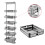 Living And Home (400MM WIDTH & Panel Basket) 6 Tiers Kitchen Cabinet Larder Pull Out Basket 4