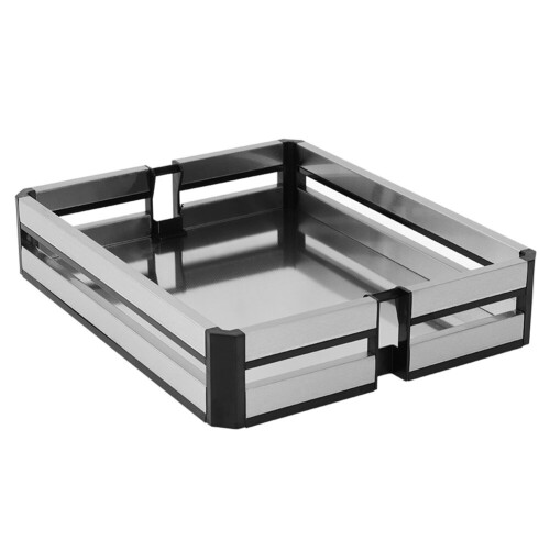 Living And Home (300MM WIDTH & Panel Basket) 6 Tiers Kitchen Cabinet Larder Pull Out Basket 2