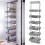 Living And Home (300MM WIDTH & Panel Basket) 6 Tiers Kitchen Cabinet Larder Pull Out Basket 1