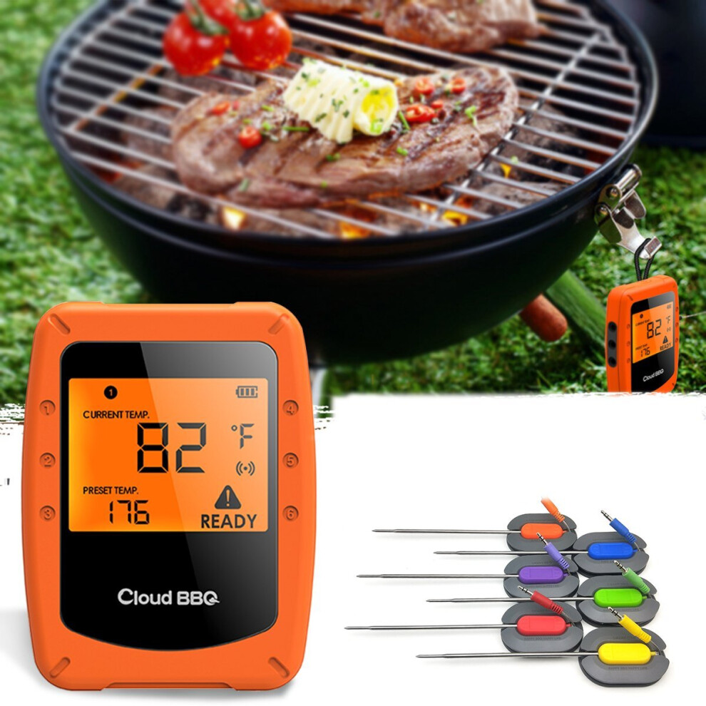 Wireless Smart BBQ Thermometer Support Bluetooth For IOS Android