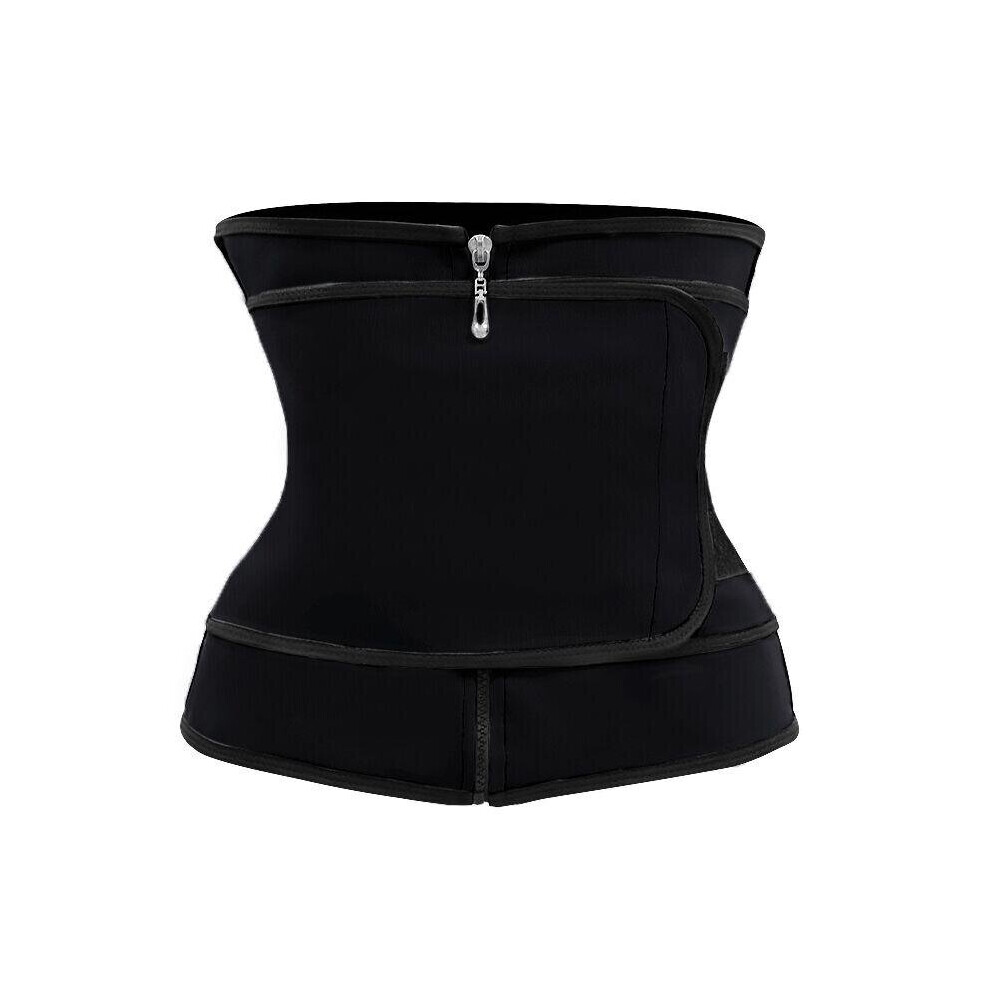 (Black, L) Body Shaper Waist Trainer