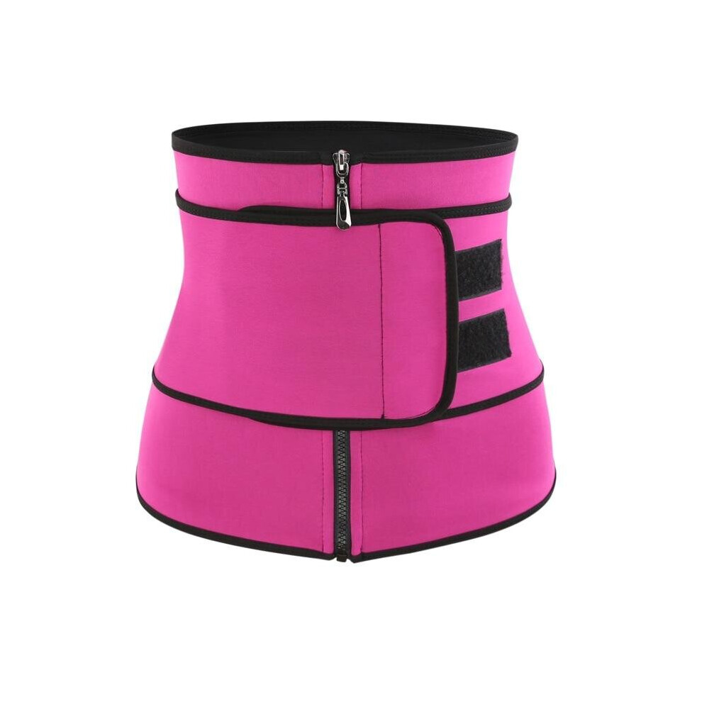 (Pink, 3XL) Body Shaper Waist Trainer