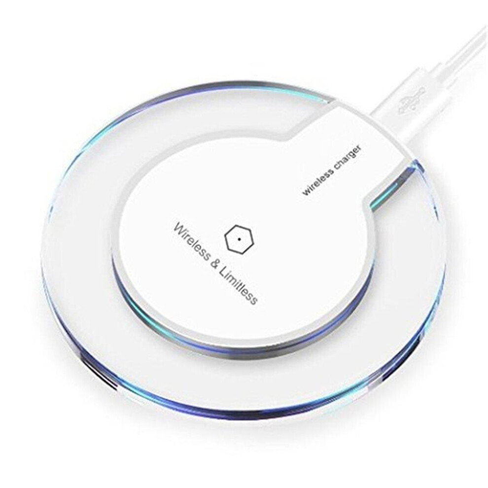(White) 10W Fast Wireless Charger Pad