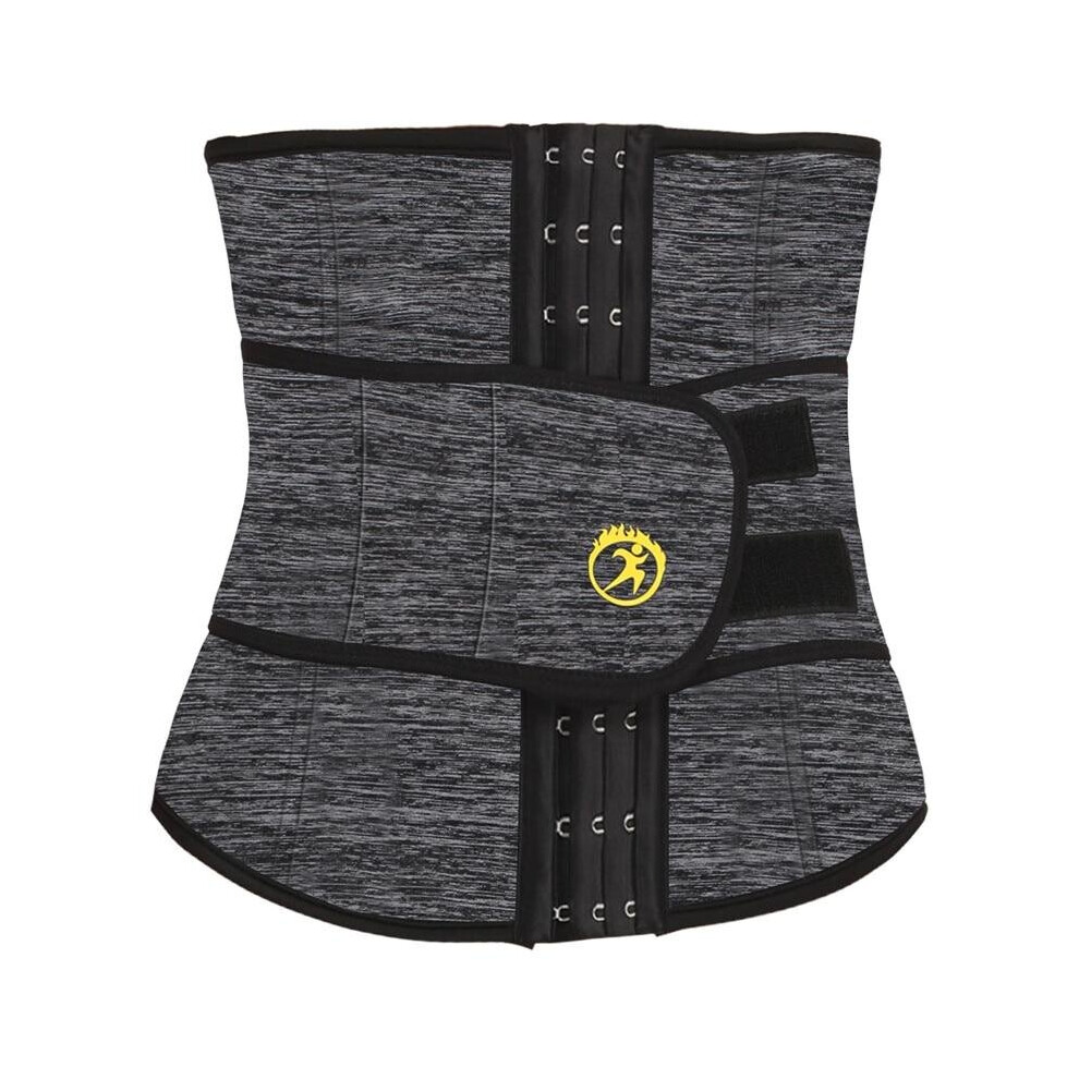 (Grey, L) Women Body Shape Waist Trainer Neoprene Belt