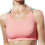 (Pink, XL) X Shape Back Sports Bra 2