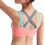 (Pink, XL) X Shape Back Sports Bra 6