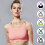 (Pink, XL) X Shape Back Sports Bra 14