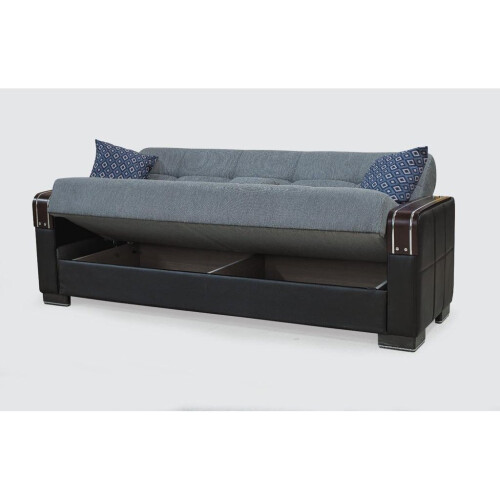 MN Furniture (3 Seater ) Modern 3+2+1 Seater Ottoman Storage Sofa bed 2