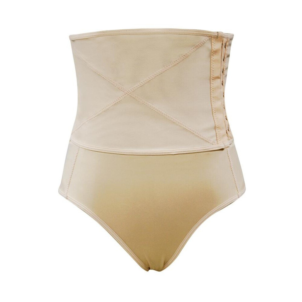 (khaki, 14) High Waisted Control Belly Shaping Panties