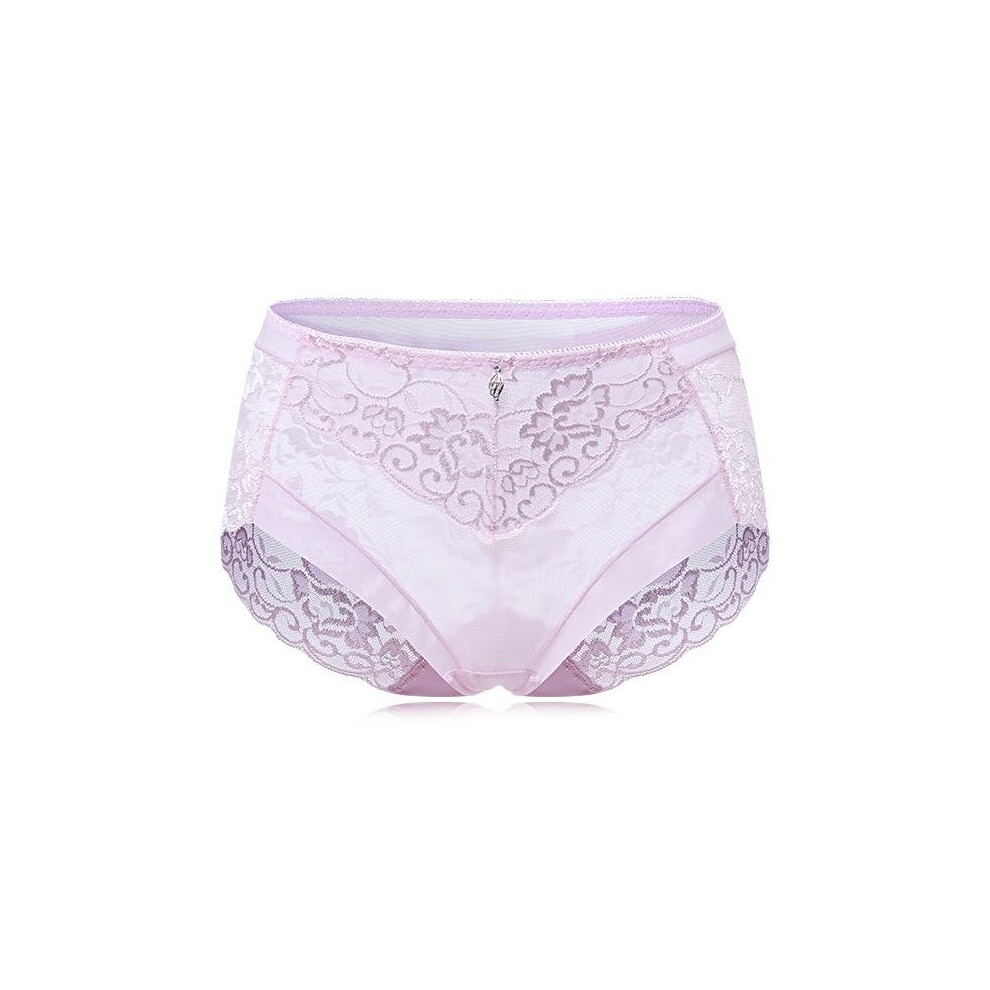 (WaterMelon Red, XL) Super Elastic Lace Transparent Panties